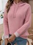 Women Cotton Plain Long Sleeve Comfy Casual Sweater
