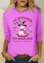 Vintage Animal Crew Neck Long Sleeve T-shirt