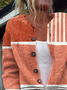 Women Abstract Long Sleeve Comfy Casual Printing Cardigan