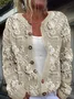 Women Floral Long Sleeve Comfy Casual Printing Cardigan
