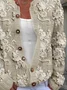 Women Floral Long Sleeve Comfy Casual Printing Cardigan