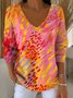 Women Cotton Painting Long Sleeve Comfy Casual Sweater