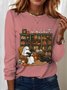 Vintage Halloween Crew Neck Long Sleeve T-shirt