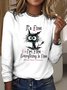 Vintage Animal Crew Neck Long Sleeve T-shirt