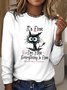 Vintage Animal Crew Neck Long Sleeve T-shirt