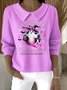 Women Cotton Animal Long Sleeve Comfy Casual Sweater