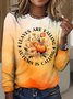 Vintage Ombre Crew Neck Long Sleeve T-shirt