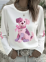 Vintage Animal Crew Neck Long Sleeve T-shirt