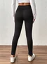 Women Comfortable fleece Plain Casual Winter Soft Long Leggings