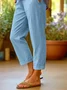 Women Plain Long Pants Casual Spring/Fall Trousers