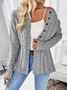 Women Plain Long Sleeve Comfy Casual Cardigan