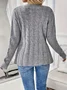 Women Plain Long Sleeve Comfy Casual Cardigan