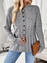 Women Plain Long Sleeve Comfy Casual Cardigan