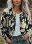 Women Floral Long Sleeve Comfy Vintage Printing Cardigan