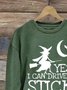 Vintage Crew Neck Halloween Sweatshirt