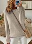 Women Plain Long Sleeve Comfy Vintage Cardigan