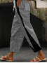 Women Striped Long Pants Casual Spring/Fall Trousers