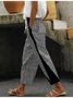 Women Striped Long Pants Casual Spring/Fall Trousers