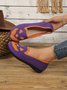 Halloween Casual Geometric Slip On Flat Heel Shallow Shoes