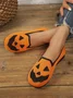 Halloween Casual Geometric Slip On Flat Heel Shallow Shoes