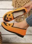 Halloween Casual Geometric Slip On Flat Heel Shallow Shoes