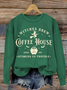 Casual Crew Neck Halloween Sweatshirt