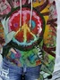 Casual Hoodie Abstract Hoodie Printing