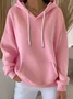 Casual Hoodie Plain Hoodie Printing