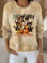 Women Halloween Long Sleeve Comfy Vintage Sweater