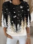 Women Christmas Long Sleeve Comfy Vintage Sweater