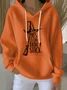 Vintage Hooded Halloween Hat Art Print Comfy Loose Hoodie