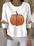 Women Cotton Halloween Long Sleeve Comfy Vintage Sweater
