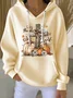 Casual Hooded Pumpkin Pattern Hoodie