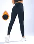 Women Plain Casual Winter Ankle Pants Leggings