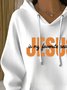 Casual Hooded Jesus Copy Art Print Comfy Loose Hoodie