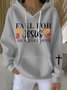 Casual Hooded Jesus Copy Art Print Comfy Loose Hoodie