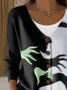 Women Halloween Long Sleeve Comfy Casual Printing Cardigan