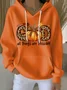 Vintage Hooded Pumpkin Pattern Hoodie