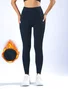 Women Plain Casual Winter Ankle Pants Leggings
