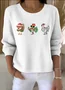 Women Cotton Animal Long Sleeve Comfy Vintage Sweater