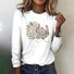Vintage Animal Crew Neck Long Sleeve T-shirt