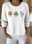 Women Cotton Animal Long Sleeve Comfy Vintage Sweater