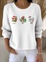 Women Cotton Animal Long Sleeve Comfy Vintage Sweater