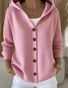 Women Cotton Floral Long Sleeve Comfy Casual Cardigan