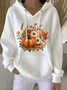 Casual Hoodie Floral Hoodie Printing