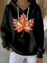 Casual Hoodie Maple Leaf Hoodie Printing