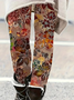 Women Floral Casual All Season Printing Long Leggings