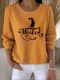 Women Cotton Halloween Long Sleeve Comfy Vintage Sweater