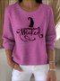 Women Cotton Halloween Long Sleeve Comfy Vintage Sweater