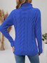 Women Plain Long Sleeve Comfy Casual Sweater